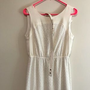 BCBG Paris white lace dress women’s 4